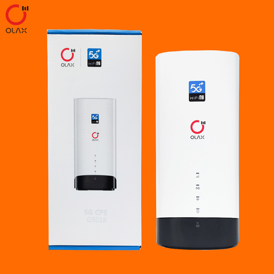 Olax 4G 5G CPE G5010 Dual Bands Enterprise 1200Mbps 5G Wifi Router พร้อมสล็อตการ์ด SIM