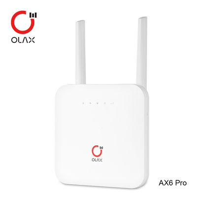 เราเตอร์ไร้สาย LTE 4G CPE สำหรับอุตสาหกรรม ซิมการ์ด โมเด็ม WAN/LAN รองรับ 32 อุปกรณ์ OLAX AX6 PRO